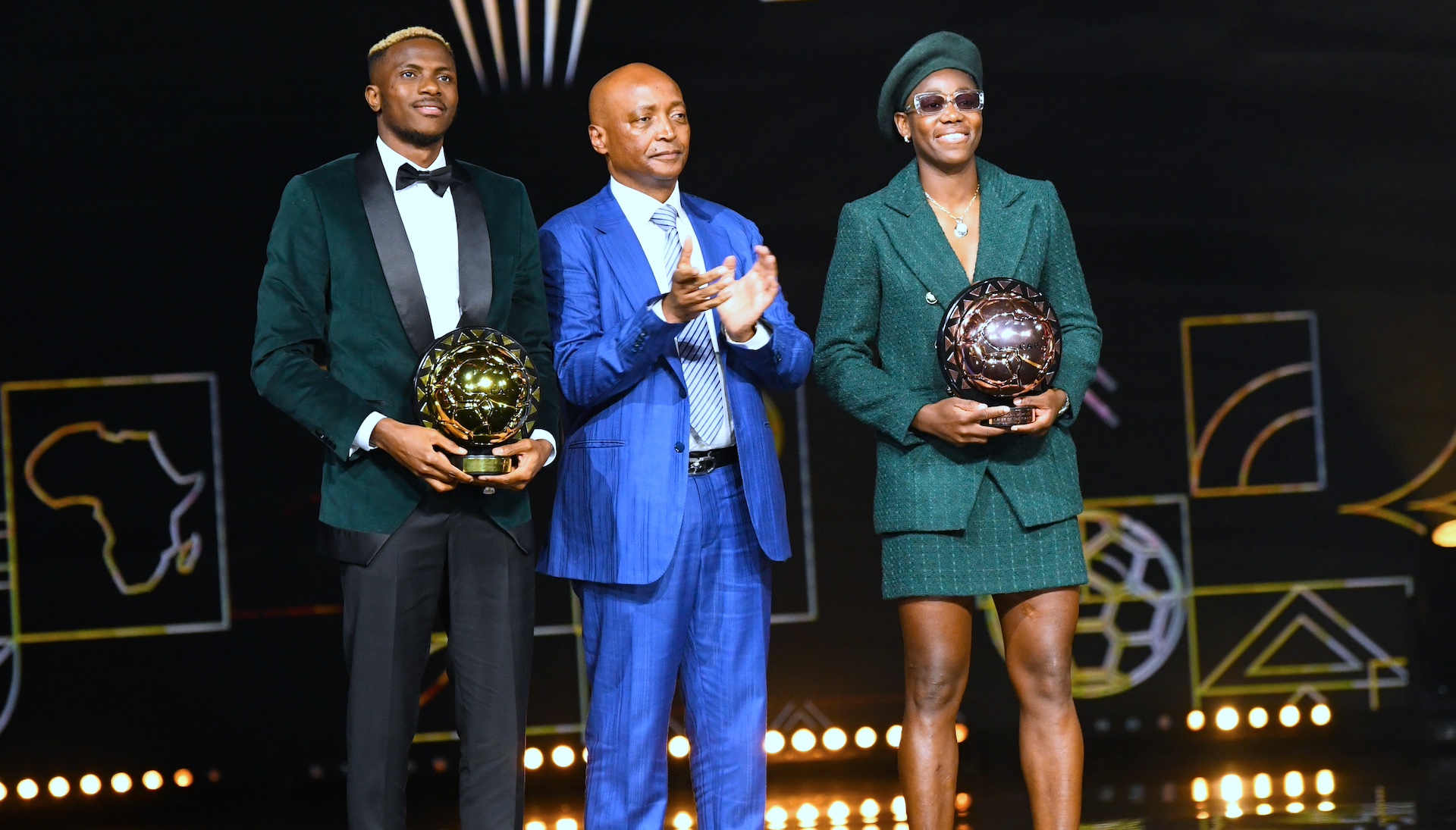 CAF Awards: Osimhen, Oshoala Are Africa’s Best Footballers [Full List]