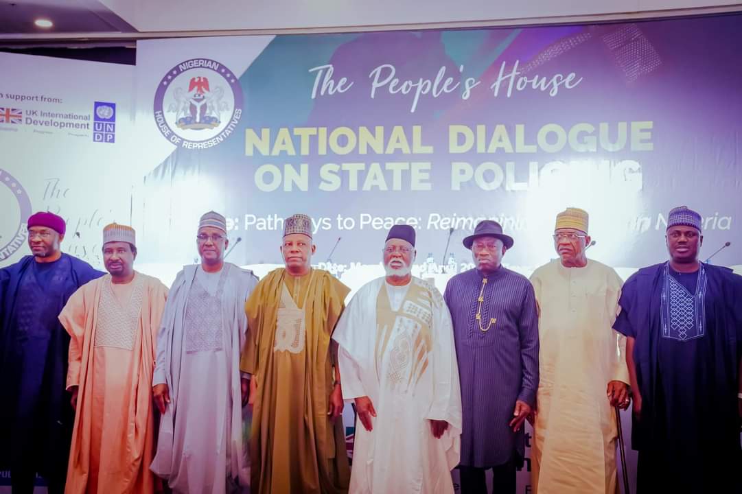 Jonathan, Abdul Salami Abubakar Others Arrive for Reps Dialogue on State Police