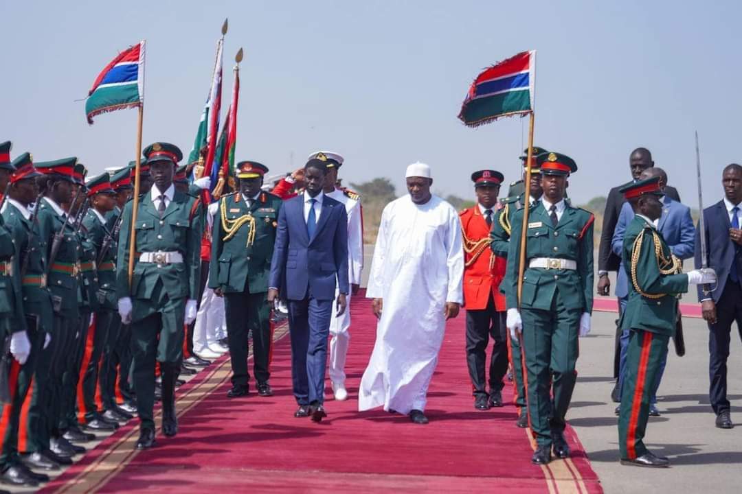President Bassirou Faye of Senegal in Gambia on His Inaugural State Visit